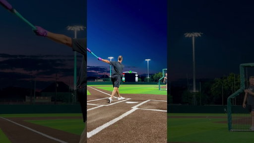 Off the light pole is crazy! #homerun #baseball #wow