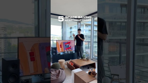 Five of my favorite space saving apartment hacks!