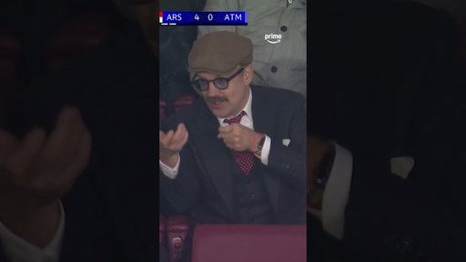 Ted Lasso in attendance 🤓🔴 #tedlasso #arsenal #uefachampionsleague #ucl #afc