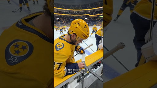 blanks making a fan’s day #nhl #predsnhl
