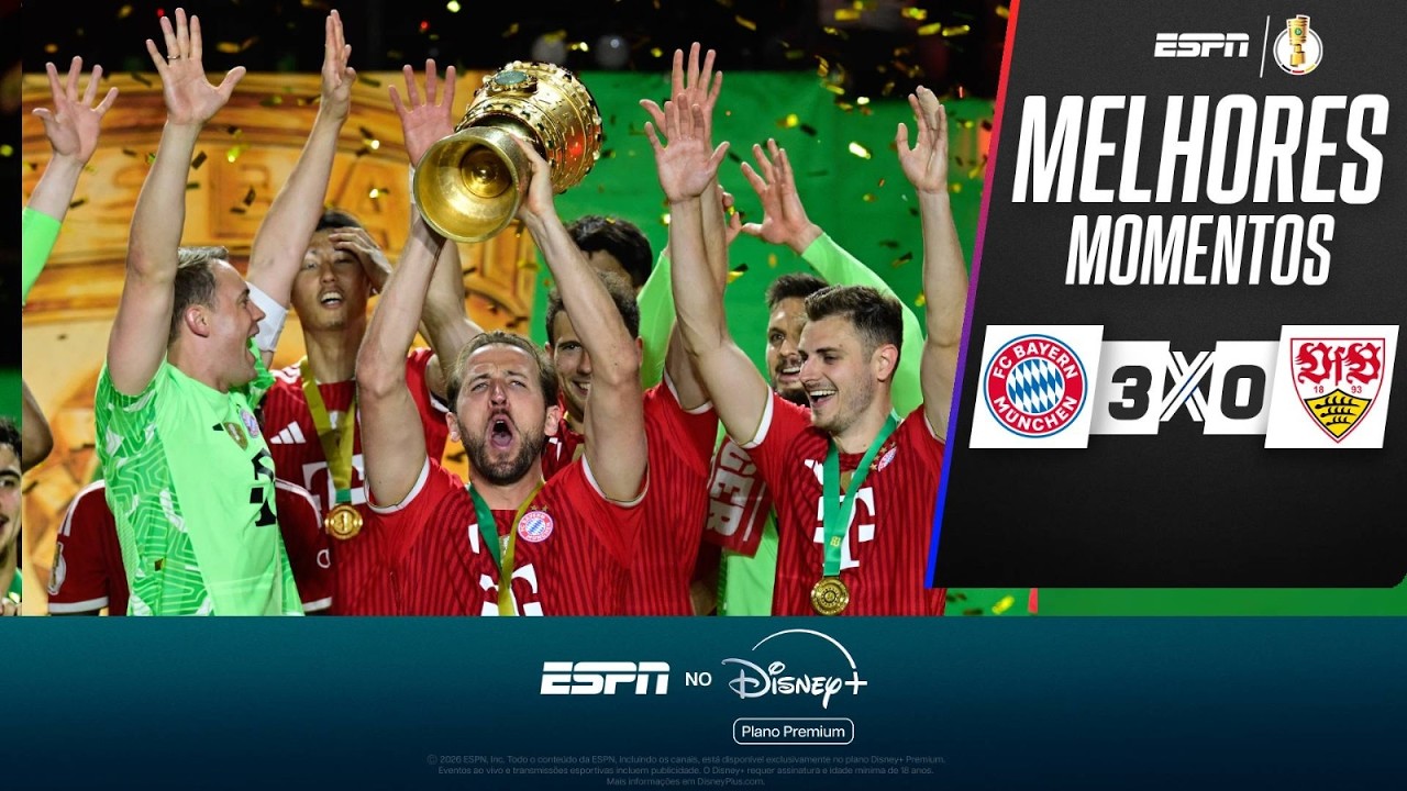 COM SHOW DE HARRY KANE, BAYERN DE MUNIQUE É CAMPEÃO DA COPA DA ALEMANHA EM CIMA DO STUTTGART