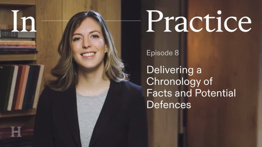 Harvey In Practice: Deliver a Chronology of Facts and Potential Defences