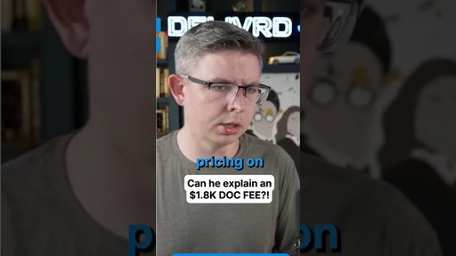 Can he explain a $1.8K DOC FEE?!