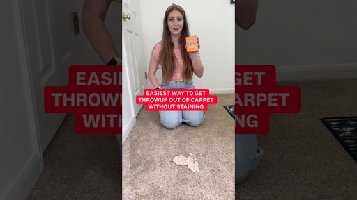 Hope this mom hack helps clean your carpet next time your kid gets sick! #momhack #parenthack