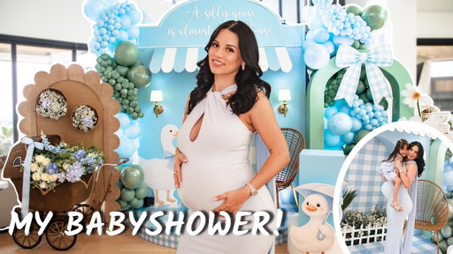 MY ALL-GIRLS BABYSHOWER! 🤰🏻A silly little Goose theme 🪿🩵