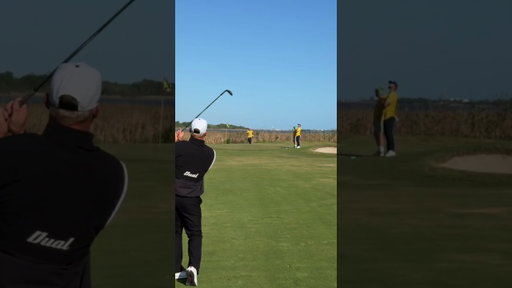 No greens were harmed👀 #trickshot #youtubegolf #backflipcatch #golf #backflip #evanthompson