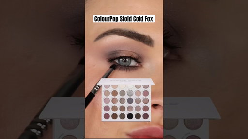 Cool toned eyeshadow look using the #1 voted for ColourPop eyeshadow palette #colourpop
