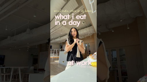 ⭐️ what i eat at my corporate 9-5 internship! #whatieatinaday #internship #vlog #realistic