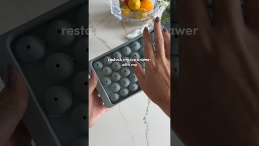 our idea of restocking the kitchen has gotten very specific #fridgerestock #asmr #flavoredice