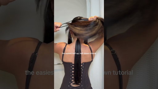 you’ll NEVER catch me doing a basic half-up, half-down…😍 #hairstyletutorial