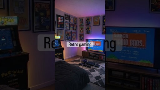 Retro gaming though! #bedroomdecor