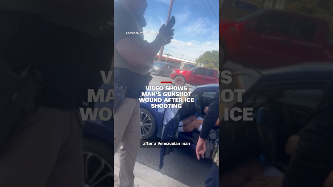 Video shows man's gunshot wound after ICE shooting