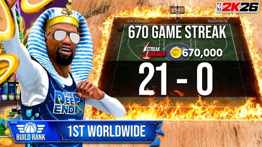 I Went STREAK HUNTING with the #1 RANKED BUILD in NBA 2K26!
