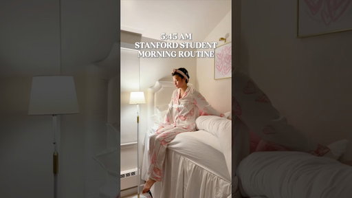 5:45AM Stanford Student Morning Routine ⭐️ #college #vlog #productivity #studywithme #studytips