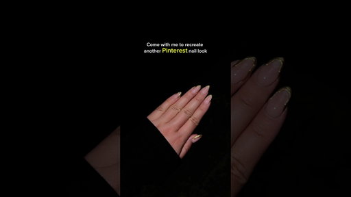 Gold Tip Nail Art #nailart #nails #naildesign