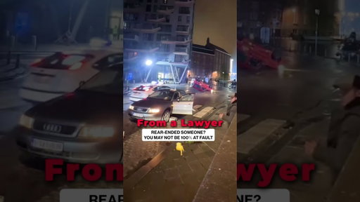 You Got Rear-Ended... But Are You Actually Not at Fault?