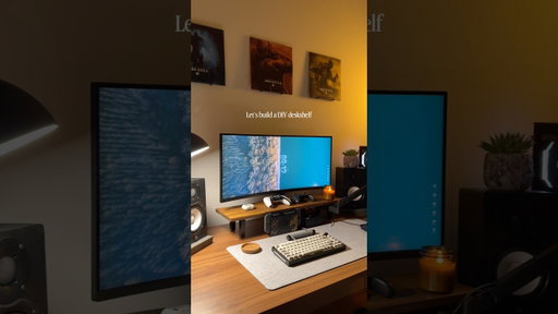 Let‘s build a DIY deskshelf with me 🪛
