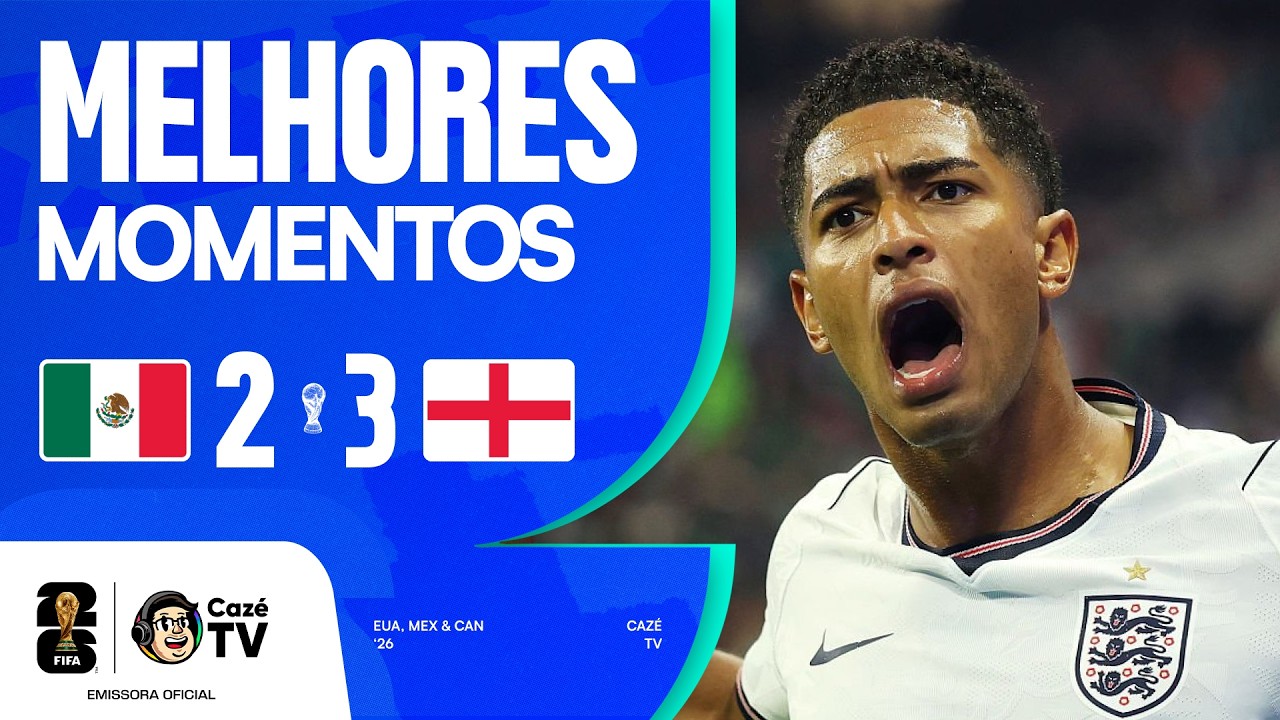 MELHORES MOMENTOS: MÉXICO 2 X 3 INGLATERRA | COPA DO MUNDO FIFA™ 2026 | OITAVAS DE FINAL