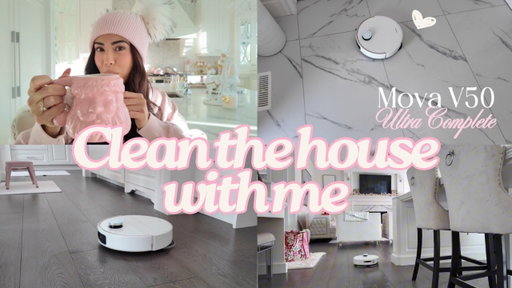 Mova V50 Robot Vacuum Review!🎀Aesthetic Cleaning & Streak-Free Mopping✨🧽
