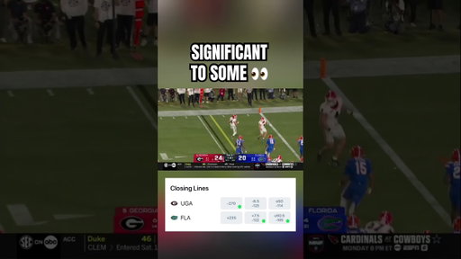 Gunner Stockton gets the first down but kneels at the 1-yard line 👀