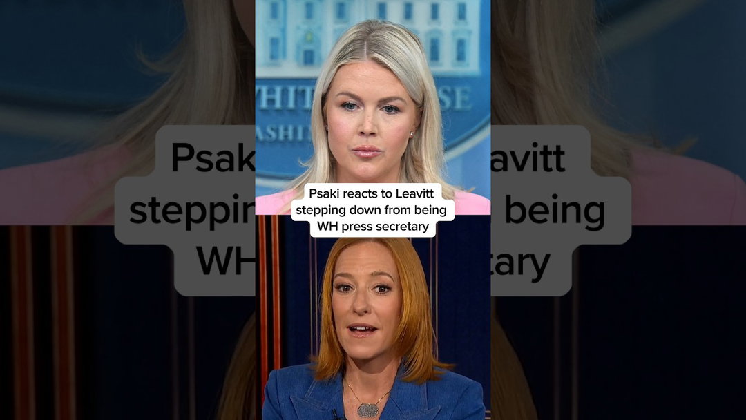Psaki reacts to Leavitt stepping down from being WH press secretary