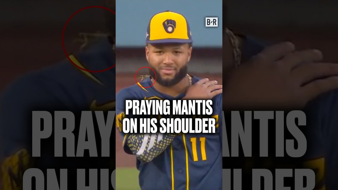 The praying mantis wouldn't get off of him 😂