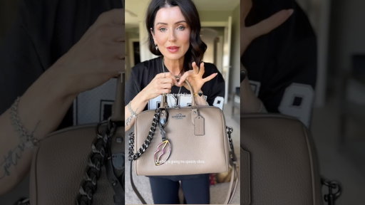 The perfect bag for fall! Coach Rowan in Dark Stone 🖤 #coachbag