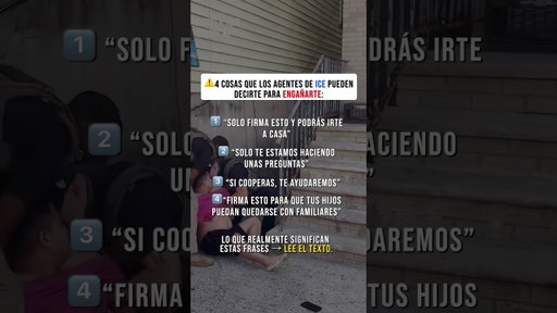 ⚠️ 4 COSAS QUE LOS AGENTES DE ICE PUEDEN DECIRTE PARA ENGAÑARTE 🚨