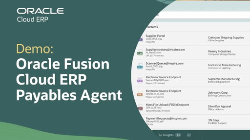 Payables AI Agent in Oracle Cloud ERP: Demo