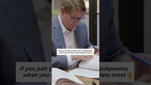 Served with a Grand Jury Subpoena? Here's What to Do First