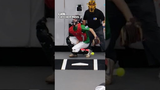 Catcher having a tough time