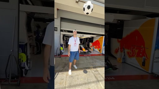 Bringing a touch of football to the paddock 🔥 #F1 #VCARB