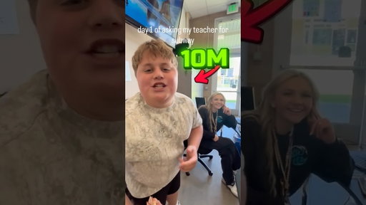 I surprised the kid who went viral for asking his teacher for Subway!