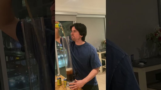 Casual Beer Tower. @HoldthePhoneShow @emptynetterspod  @TwistedTea