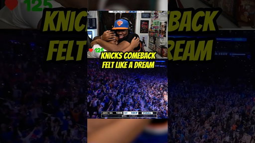 THE KNICKS COMEBACK FELT LIKE A DREAM! KNICKS IN 5 here the whole 4th quarter #knicks #nbafinals