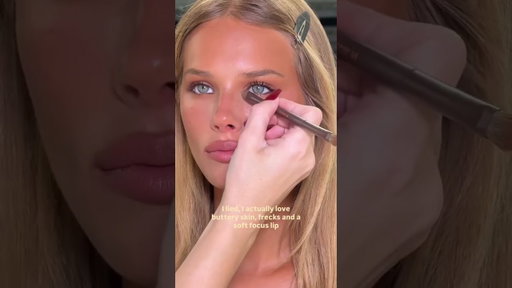 Save this glam recipe for the weekend • Buttery skin + frecks + a soft focus lip = gorg