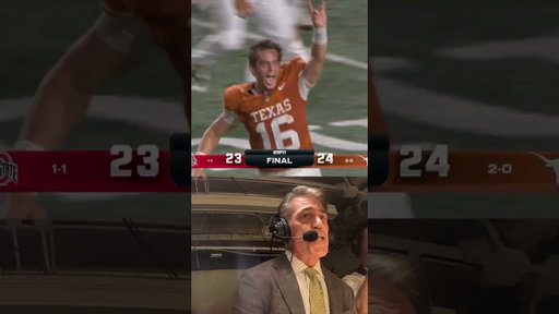 Incredible comeback by Texas— 21 points in the 4th Qtr. This is what college football is all about!
