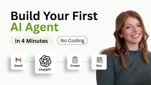 Build Your First AI Agent in 4 Minutes (No Coding)