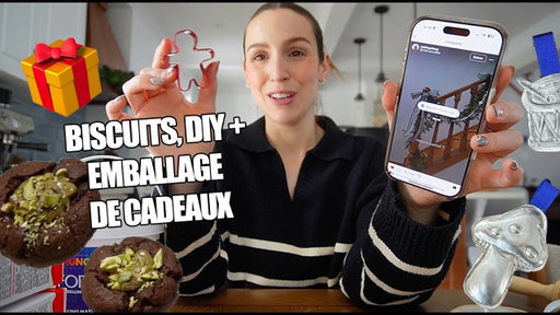 En mode Noël : je fais des biscuits incroyables + emballage de cadeaux & DIY !