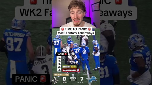 PANIC if you have these players in fantasy football right now 😅 #fantasyfootball