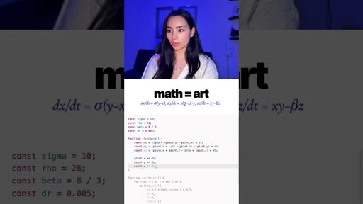 The Lorenz Attractor 🌌 visualizing mathematical equations with code!