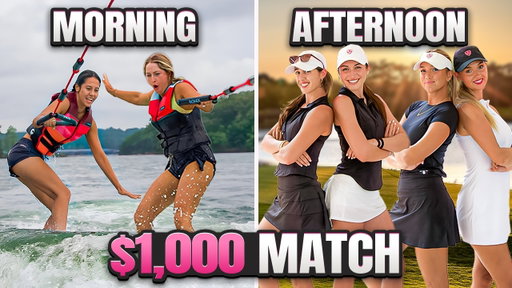 Wakesurf Competition Winner Gets Advantage in $1,000 Golf Match | Golf Girl Games