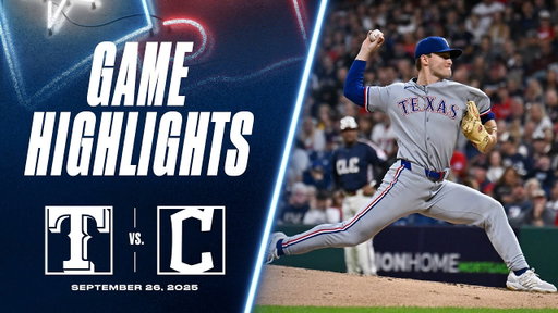 Rangers vs. Guardians Game Highlights (9/26/25) | MLB Highlights