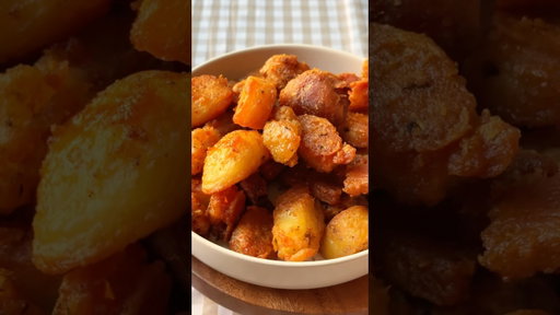 the crunchiest oven roasted potatoes #roasties #potato