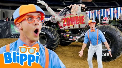 Monster Jam Truck! 🛻 Blippi Vehicles | Learning Videos for Kids