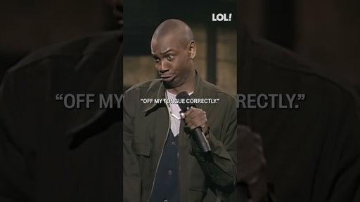 Only Dave Chappelle can pull off a bit like this 😂