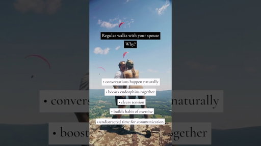 Do you take walks with your spouse?
