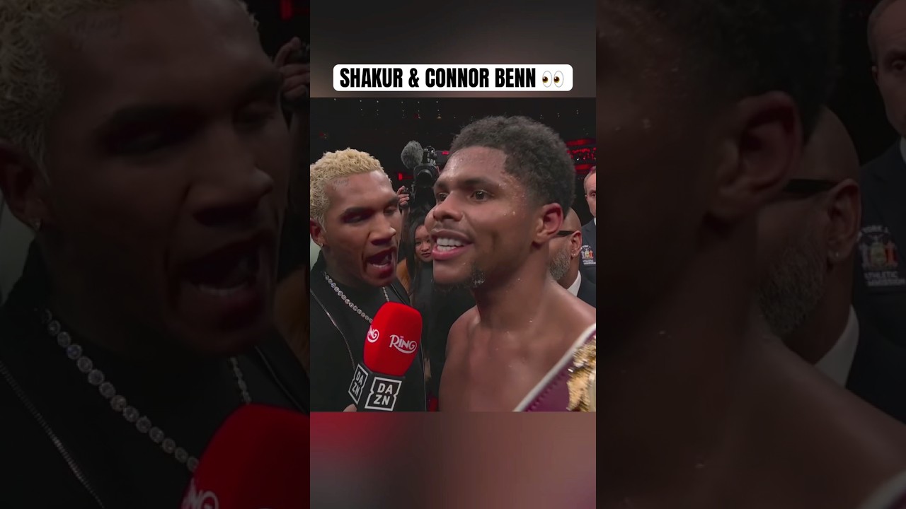 Shakur Stevenson & Connor Benn chirping 🥊 Live on @DAZNBoxing #RING6