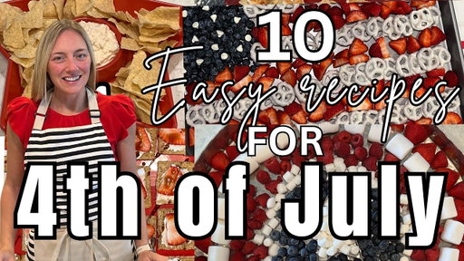 10 Easy & Delicious 4th of July Party Appetizers! | Molly Purcell | Molly Makes it Easy