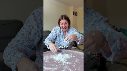 homemade snow for my kids